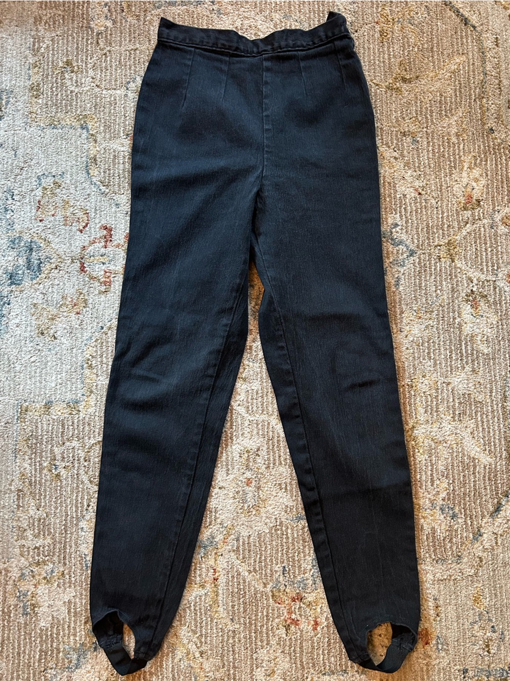 Vintage Gitano Black Skinny Stirrup Jeans